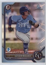2022 Bowman Draft 1st Edition Sky Blue Foil Cayden Wallace #BD-12 fm0