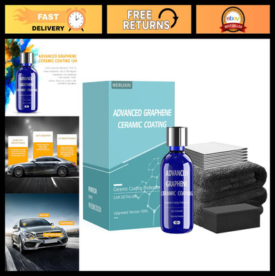 70ML Advanced Graphene Ceramic Coating for Cars - 12H Protection, Glossy Finish,