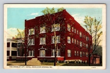 Excelsior Springs MO-Missouri, Crowley Apt. Hotel, Advertising Vintage Postcard