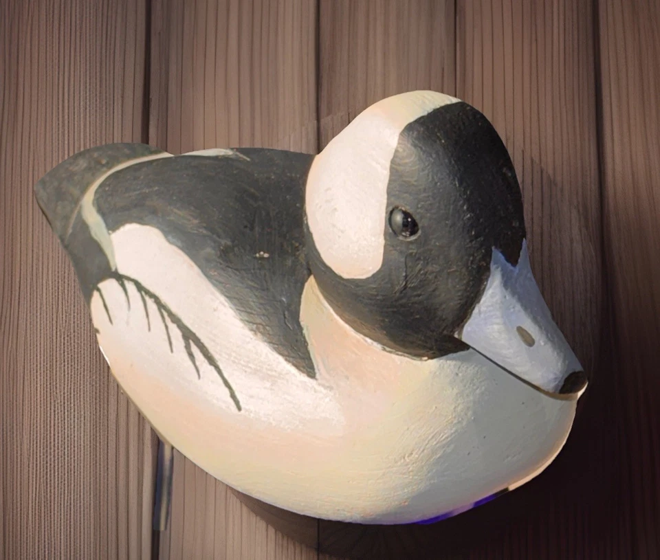 VINTAGE BUFFLEHEAD DRAKE DUCK MINI DECOY - Image 2 of 4