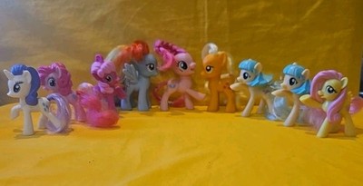 Lot OF 9 G4 My Little Pony MLP GENERATION 4 / 3- Brushable +6-Mini Figs 2010-16 