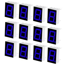 24Pcs 7 Segment LED Display 3.3V Common Anode Digital Tube Blue