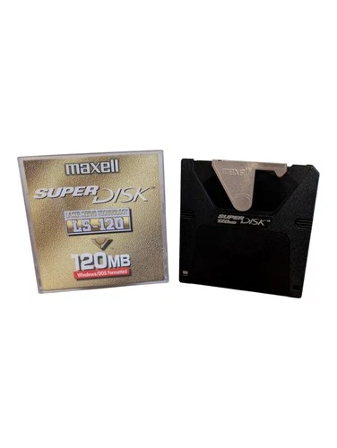 ✅ Super Disk 120MB MAXELL Superdisk Diskette ✅ NEU Unbenutzt ✅