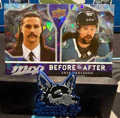 2021-22 Upper Deck MVP - Before and after Erik Karlsson #BA-6 - Sharks