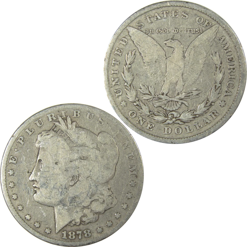 1878 8TF Morgan Dollar VG Very Good Details Silver $1 Coin SKU:CPC0966 - Image 4 of 4