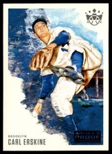 2020 Panini Diamond Kings Artist Proof Blue Carl Erskine Brooklyn Dodgers #24