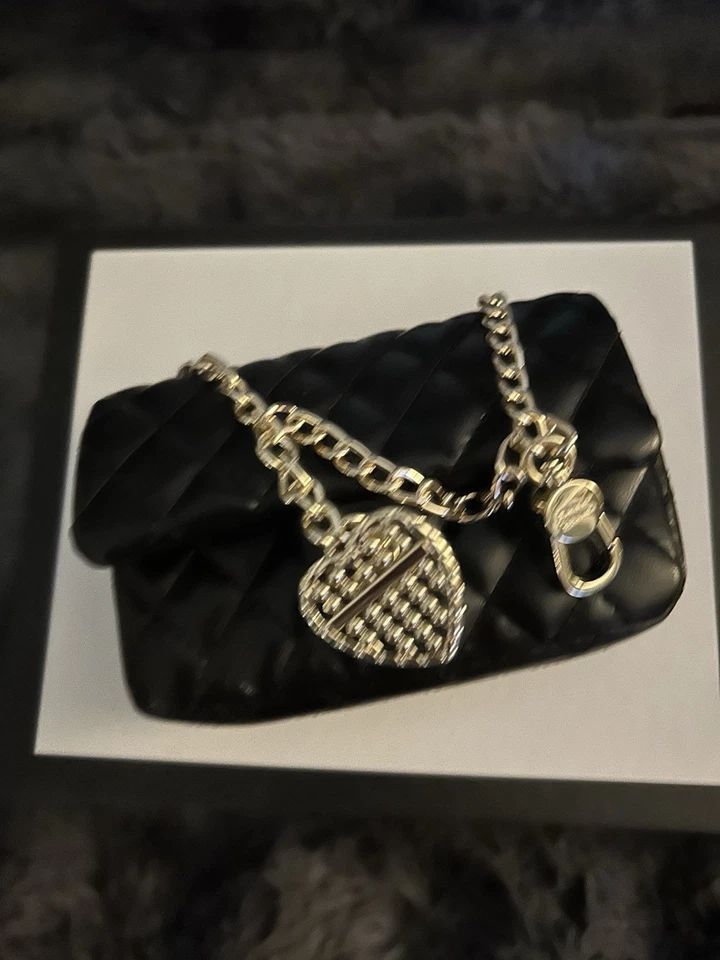 Mini Bag Charm Quilted Leather  NEW - Image 2 of 4