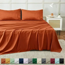 Luxury Deep Pocket 4 Piece Bed Sheets Set 1800 Series Hotel Quality Sheet Sets