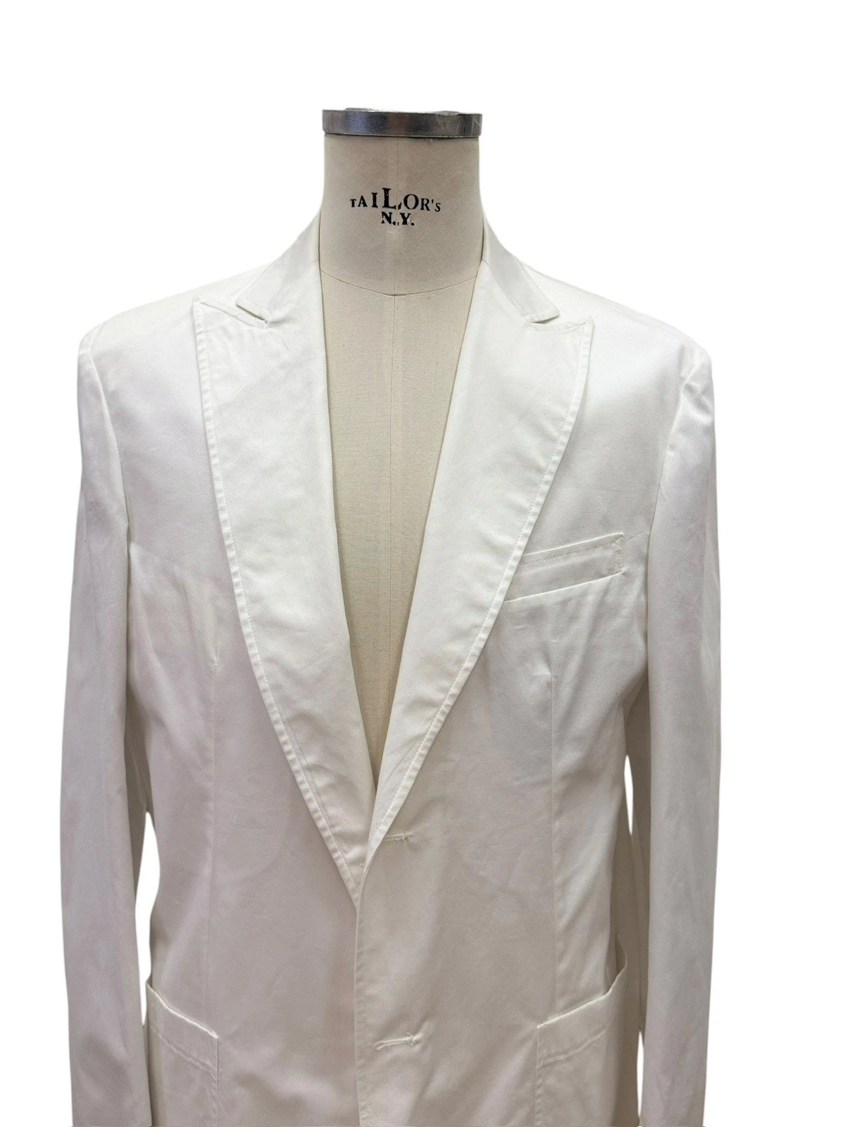 G. Inglese Jacket For Man Beige Pure Cotton Single Breasted With 2 buttons  image 4
