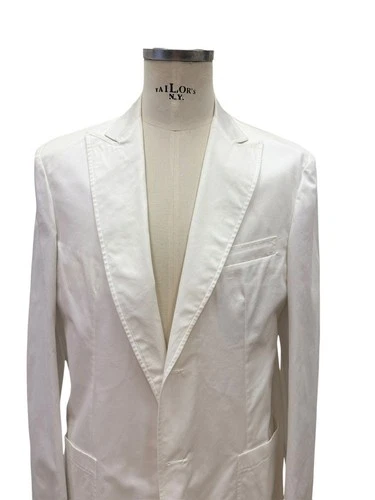 G. Inglese Jacket For Man Beige Pure Cotton Single Breasted With 2 buttons  image 4