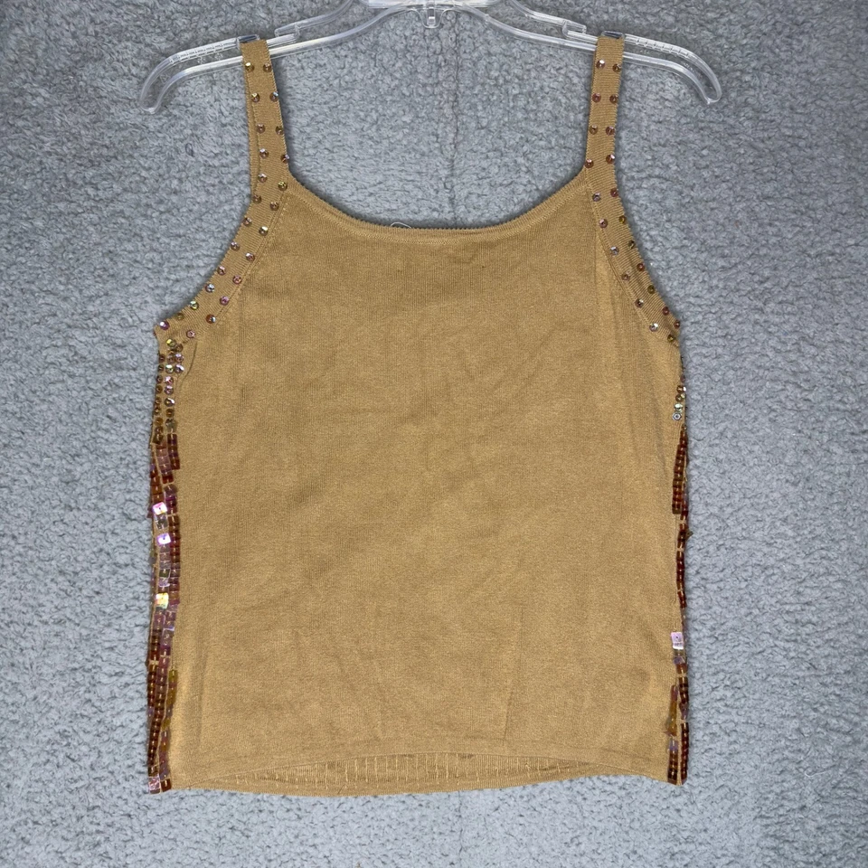 Vintage Joseph A. Womens Sequin Embellished Cardigan & Tank Top Set Size M - Image 4 of 4