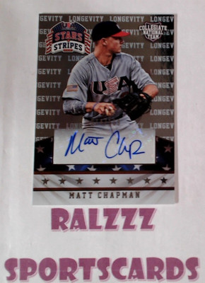 Matt Chapman 2015 Stars & Stripes Longevity Signatures Auto 074/199 #72