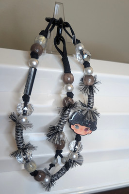 Dimoo Journal Of New Life Series Mobile Phone Charm SECRET -- Black ''Security''