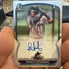 2023 Bowman Chrome - Prospect Autographs Ronald Hernandez #CPA-RH (AU, RC)