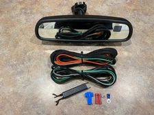 Gentex 313 Auto Dim Rear View Mirror Kit HomeLink Compass Temperature & Sensor