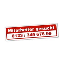 Mitarbeiter Gesucht Magnetschild Auto Job Telefonnummer Magnetfolie Geschenkidee