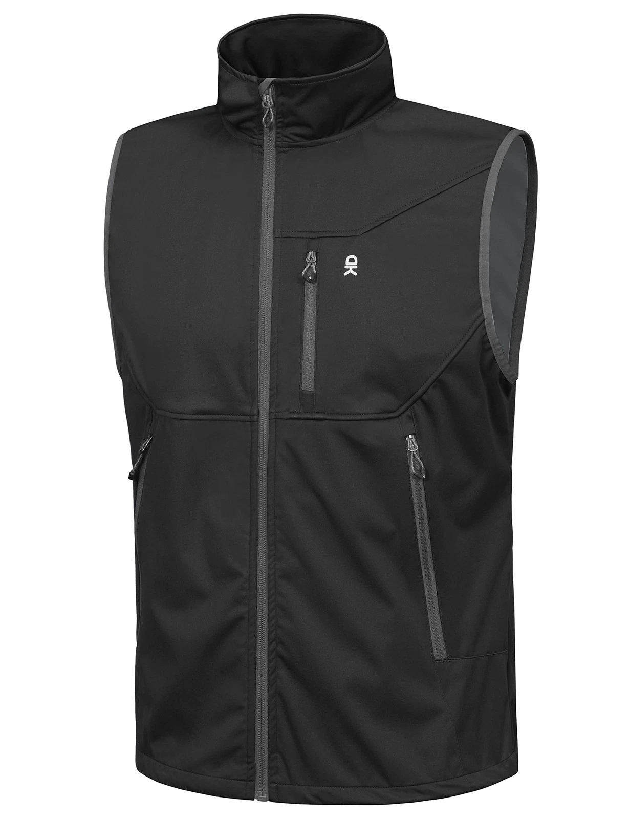 Men's Lightweight Softshell Vest Windproof Sleeveless Jacket for Travel Hikin...
