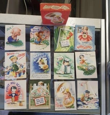Vintage An Artistic Card USA Mid Century 50s Box Of 12 Humor Greeting Cards 