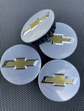 CHEVROLET SET OF 4X 58mm Wheel Center Caps CAMARO, COBALT, CAPTIVA, CRUZE, VOLT