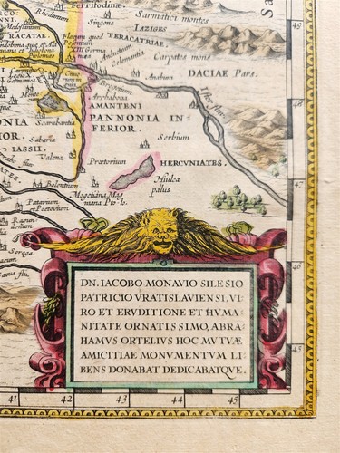 1640 MAP of ANCIENT GERMANY by WILLEM BLAEU antique AUTHENTIC hand colored - Picture 2 of 5