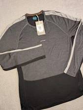 Icebreaker Shirt Mens 2XL 125 Zone Knit Crew Base Layer Top Merino Lyocell