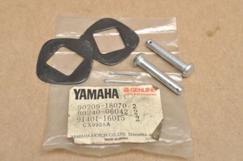 NOS Yamaha XS400 XJ550 SR250 Foot Peg Rest Washer, Clevis Pin & Cotter Mount Set - Picture 1 of 1