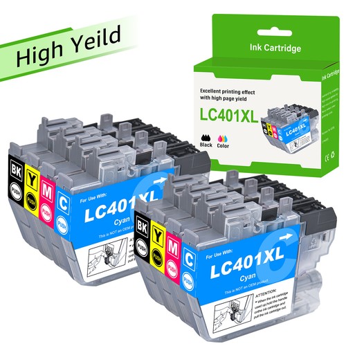 Juego de 2 cartuchos de tinta de color LC401XL para Brother MFC-J1010DW MFC-J1170DW MFCJ1012DW