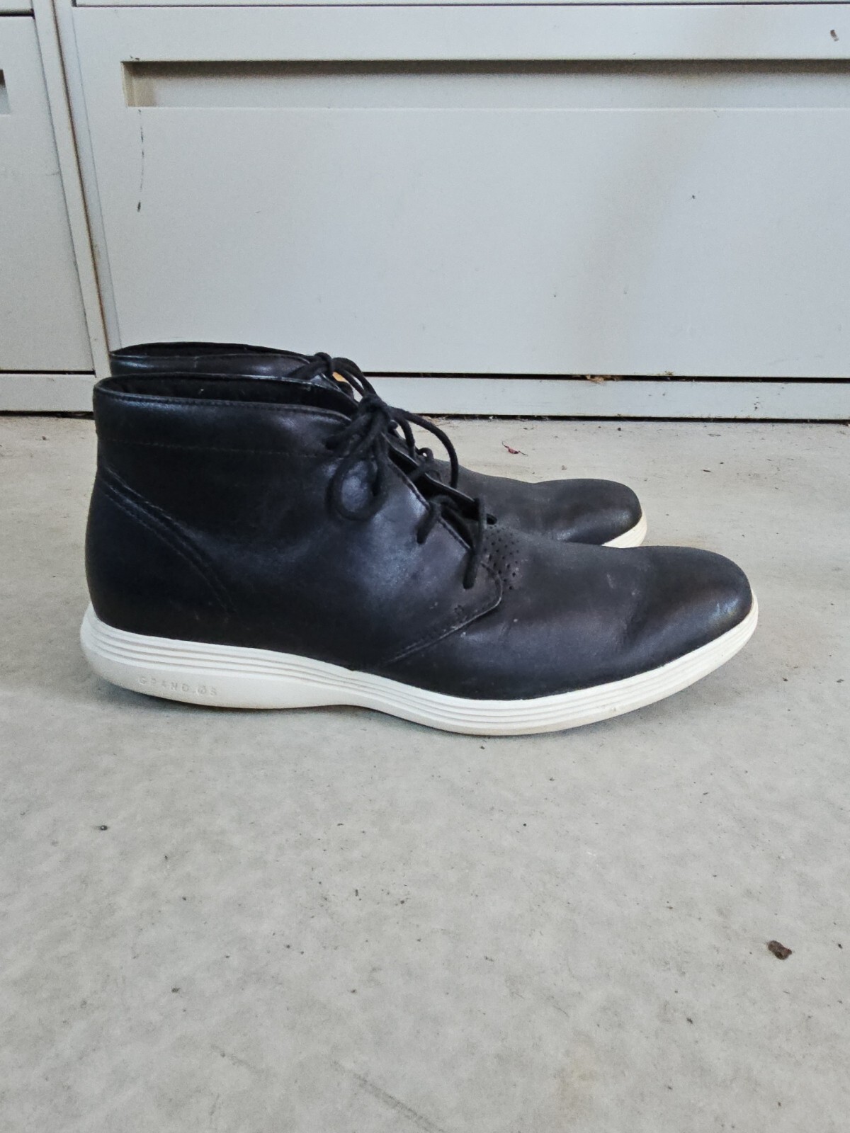 SAOLA Scarpe da uomo Cole Haan Grand OS Great Jones nere blu 11 5 m pelle Chukka