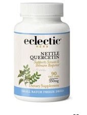 Eclectic Institute Nettle Quercetin 350 mg 90 Veggie Caps Dairy-Free,