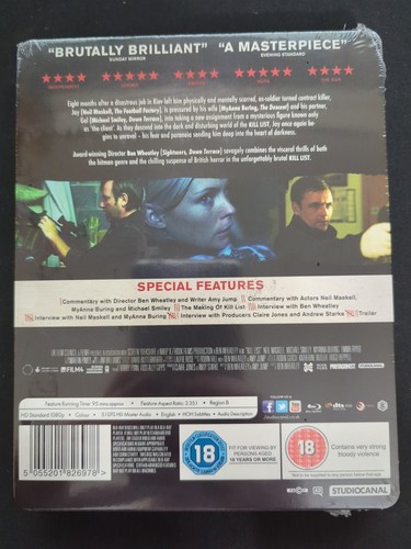 The Kill List - Zavvi Exclusive Steelbook (Ultra Limited) Rare OOP New & Sealed - 第 2/2 張圖片