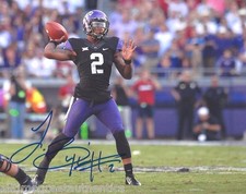TCU QUARTERBACK TREVONE BOYKIN SIGNED 8X10 PHOTO B W/COA TEXAS CHRISTIAN NFL B