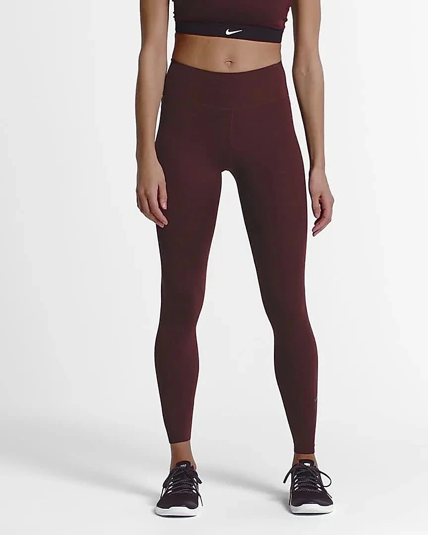 Nike One Luxe Brown Mid-Rise Leggings Running Dri Fit Moisture Wicking Size  2X