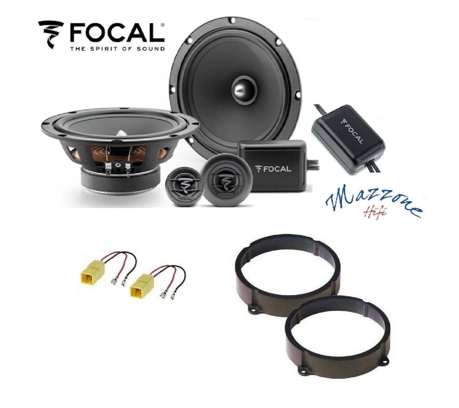 FOCAL ASE-165 KIT 4 CASSE PER ALFA ROMEO FIAT LANCIA CON CONN/SUPP ANT/POST AUTO