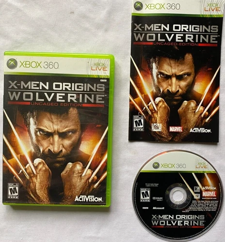 X-Men Origins Wolverine Uncaged Edition (Microsoft Xbox 360, 2009) Complete