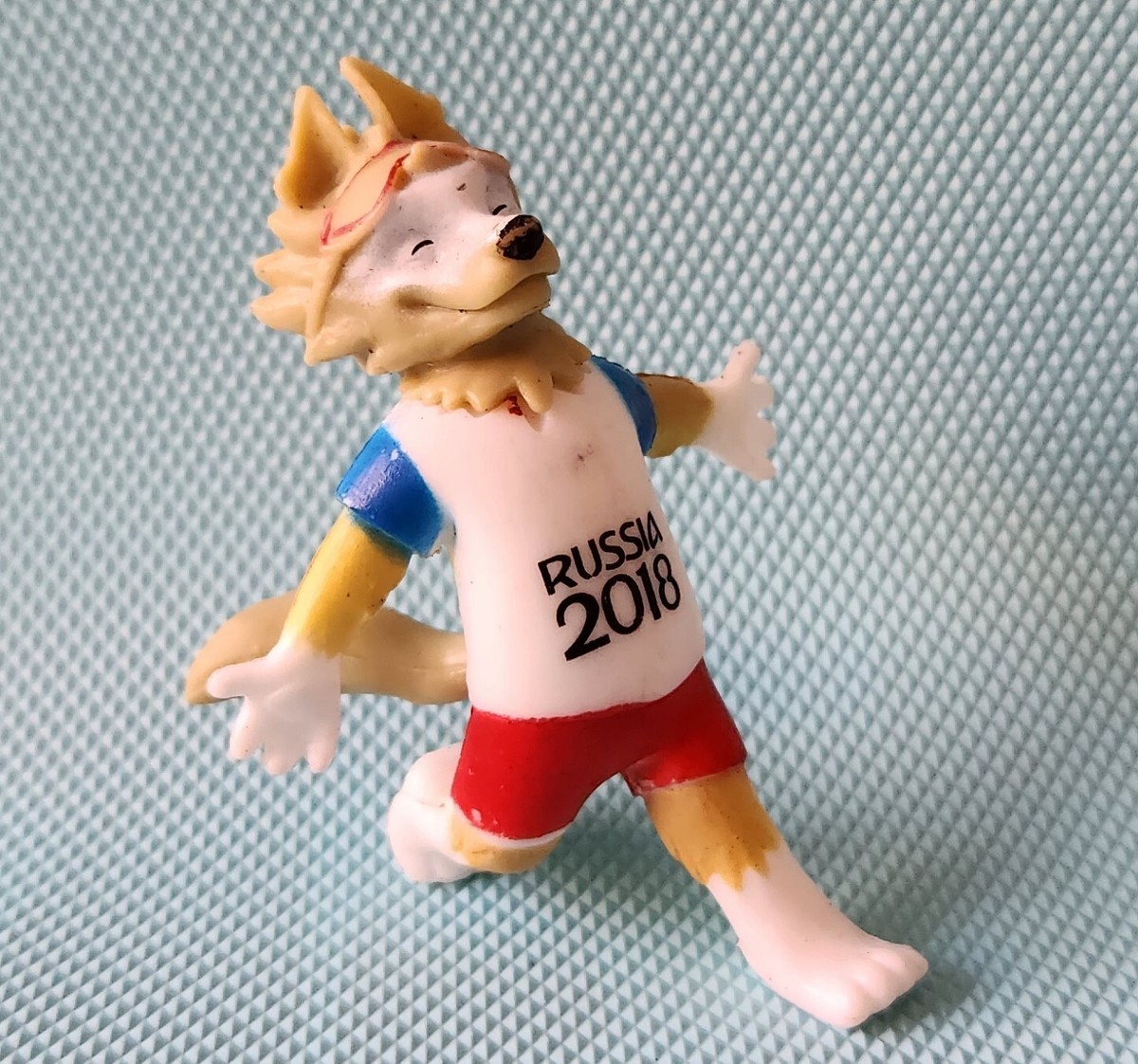 ZABIVAKA mascot RUSSIA 2018 FIFA WORLD CUP figure #5 PLASTIC rare