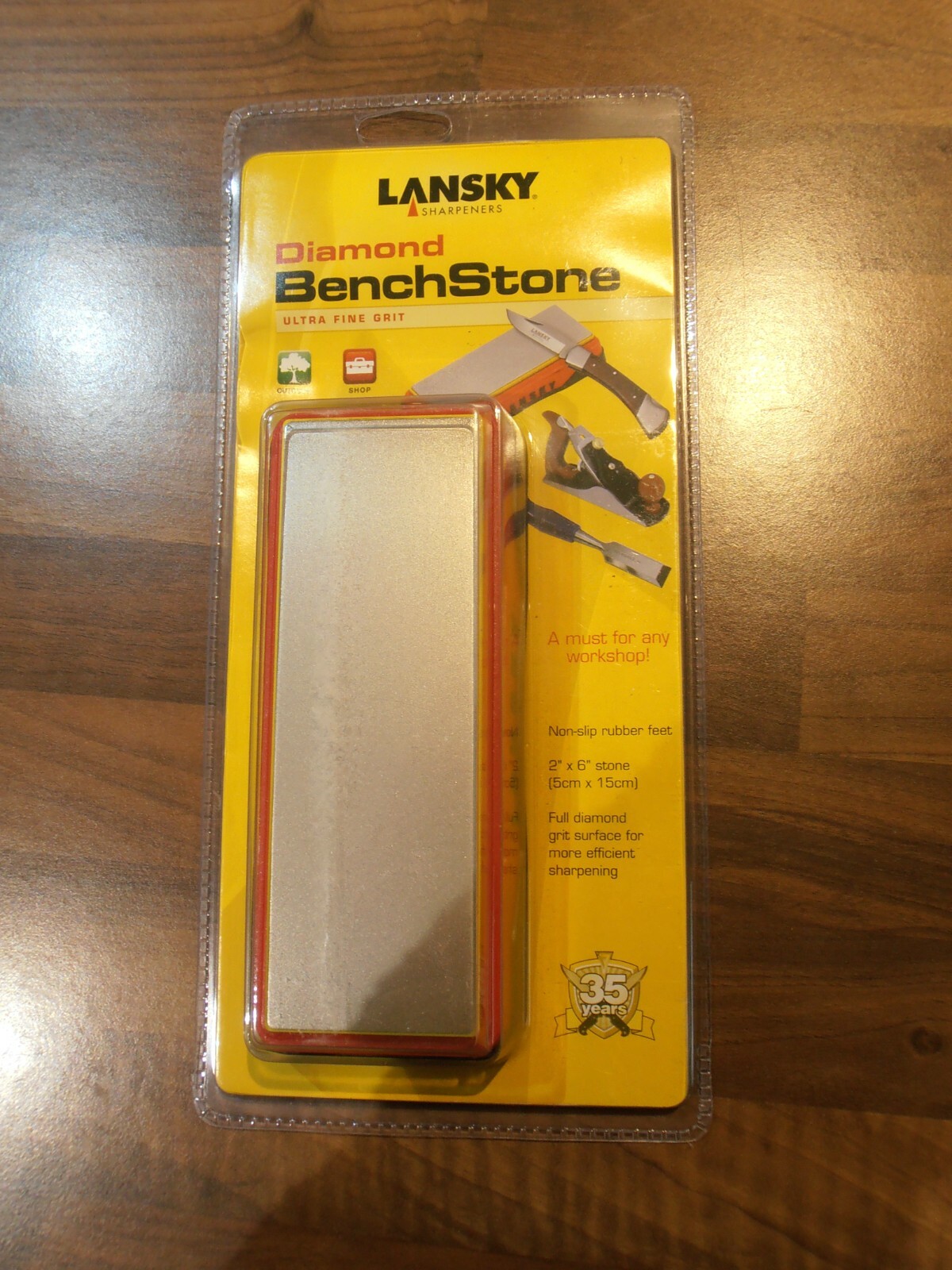 Lansky Diamond Bench Sharpening Stone Ultra Fine 6 x 2"" BN