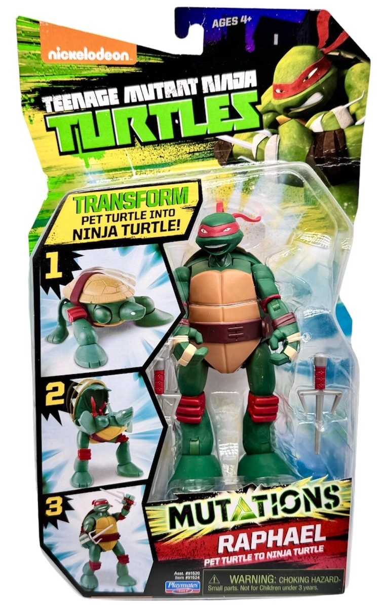 TMNT Mutations Raphael Pet Turtle Transforming Action Figure 2014