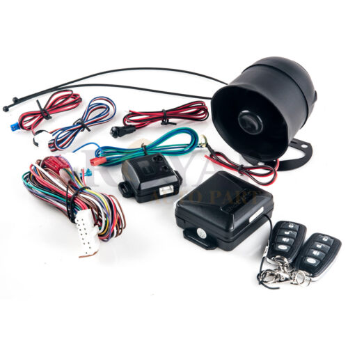 Sistema de seguridad de alarma de automóvil MICRO 1 vía entrada sin llave y dos control remoto de 4 botones - Imagen 1 de 12