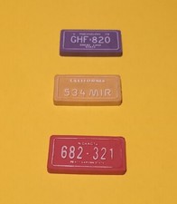 Lotto 3 Gomme Targhe Auto Vintage Anni 80 - Alemagna Krafen - Rare da Collezione