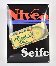 Emailschild Nivea Seife Limitierte Auflage Nr.854 Emaille Hans Rudi Erdt