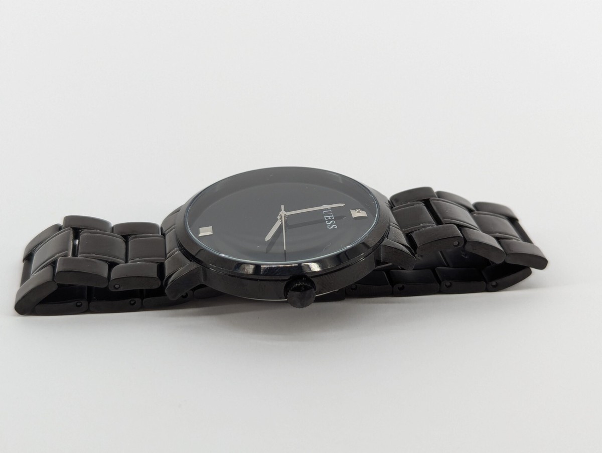 Guess U1315G3 Black Stainless Steel Analog Dial Quartz Wristwatch 