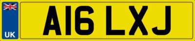 NUMBER PLATE A16 LXJ CAR REGISTRATION ALEX J ALEXANDER ALEXA ALEXIA ALEXANDRA