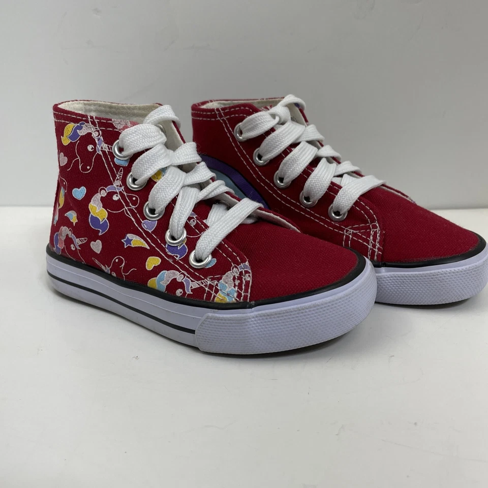 Кроссовки для малышей с высоким верхом размер 5 тема Rainbow Unicorn - Изображение 3 из 4