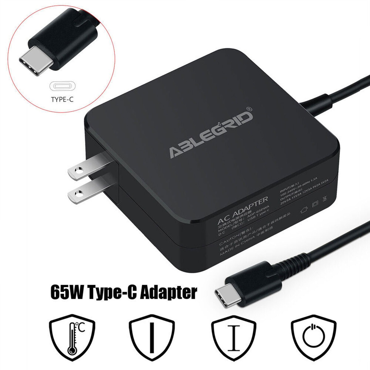 Chargeur HP USB-C TPN-LA22 65W – Origine – Ouvert Mais Jamais Utilisé