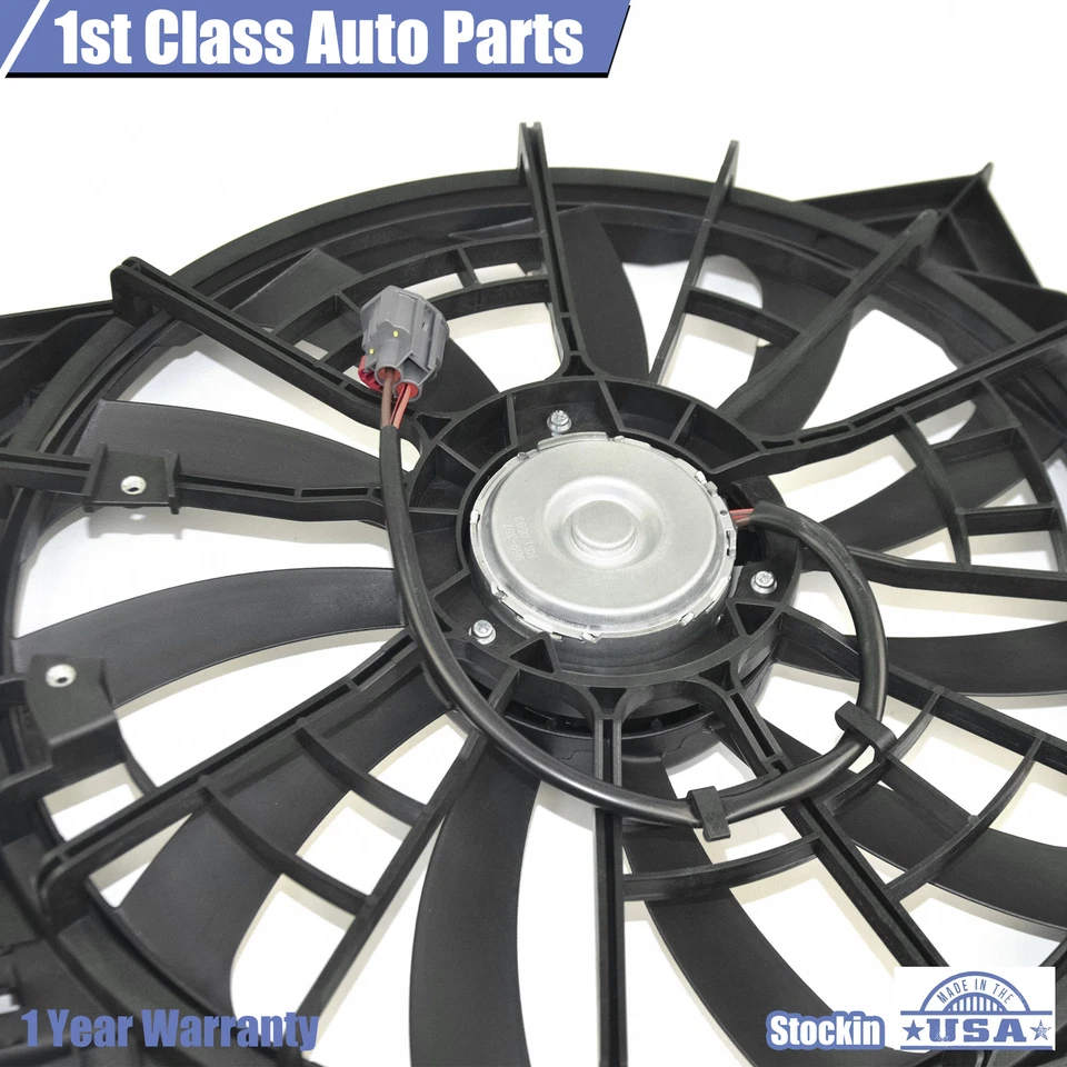 Conjunto de ventilador de refrigeración del radiador para Cadillac ATS 2013-2015 CTS 2014-2015 Foto 4 de 4