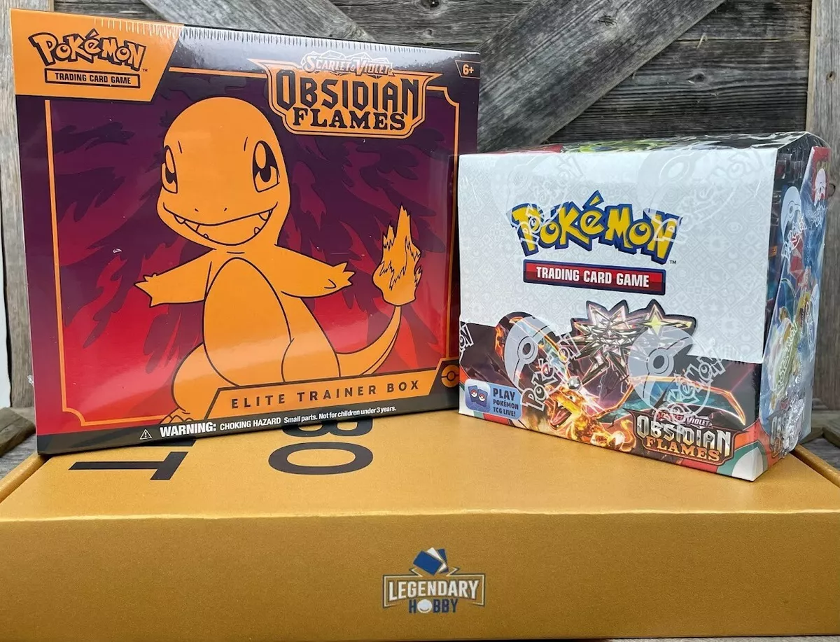  Pokemon Scarlet & Violet 3 Obsidian Flames Elite Trainer Box :  Toys & Games