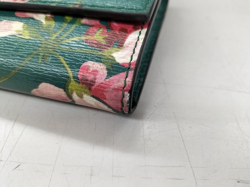 GUCCI Blooms Women's Long Wallet Floral Green 410100 W19xH11cm With Box Used - Picture 7 of 14
