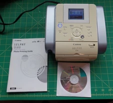 Canon SELPHY DS810 Digital Photo Inkjet Printer- Printing Guide & Disc  Untested