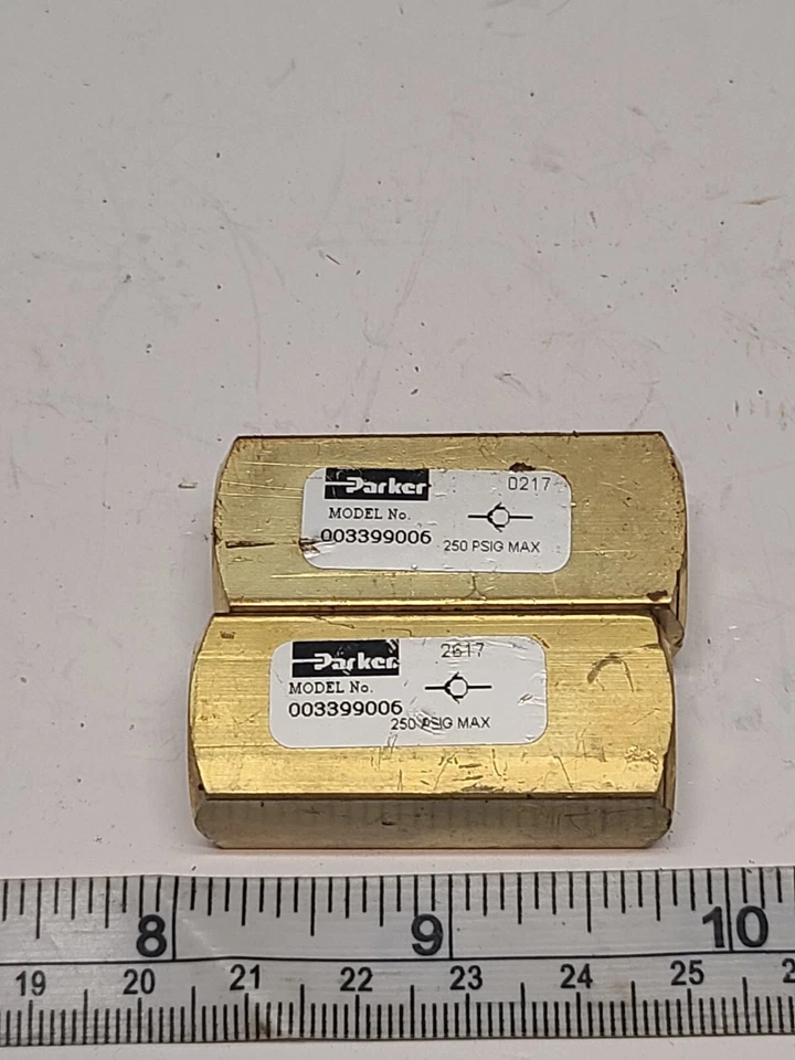 Parker 1/4" Pneumatic Check Valve 339 Series , Model No. 003399006 - Image 4 of 4