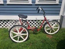 TRAILMATE DESOTO CLASSIC Adult Tricycle Red 24" Skyway Mag Wheels Kenda Tires
